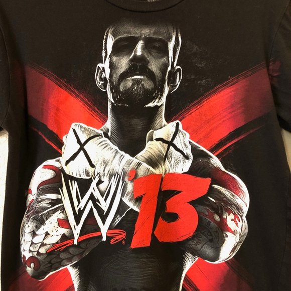 WWE '13 CM Punk X photo graphic tee shirt M - Picture 4 of 4